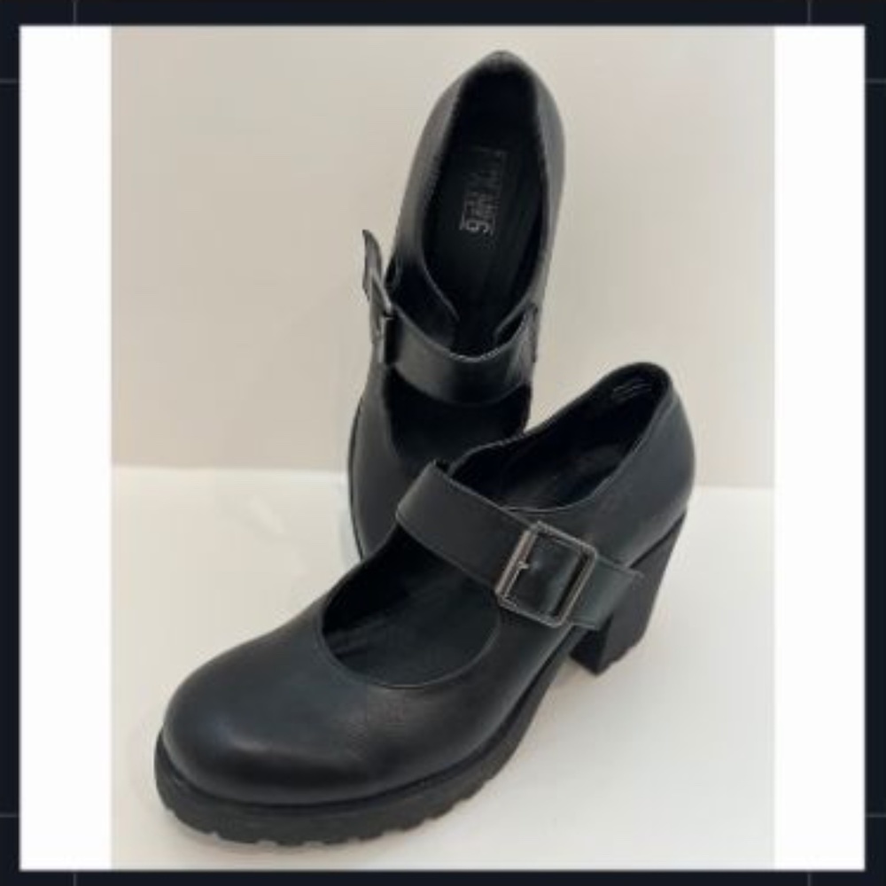 Mix No.6, Black Chunky Heel Mary Jane Shoes - Sold at another store